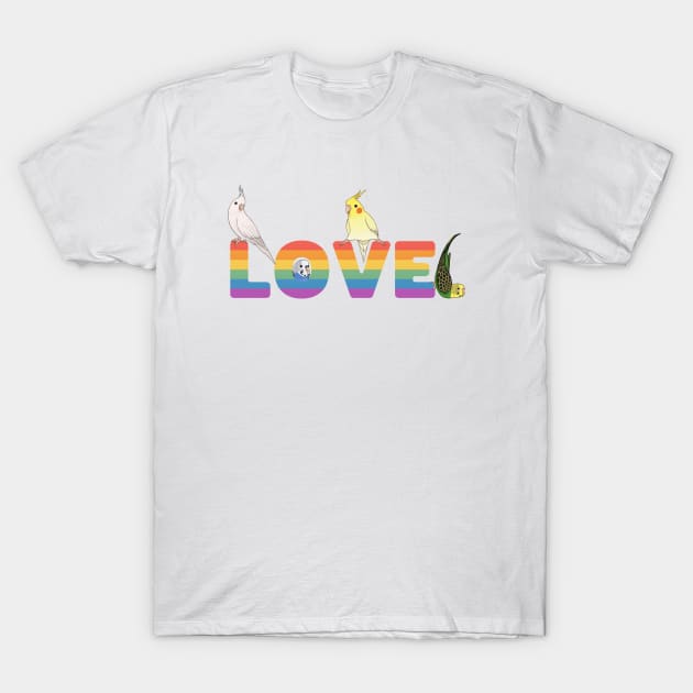 LGBT Birds T-Shirt by merue